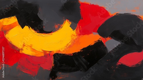 A Captivating Fusion of Warm Reds and Yellows