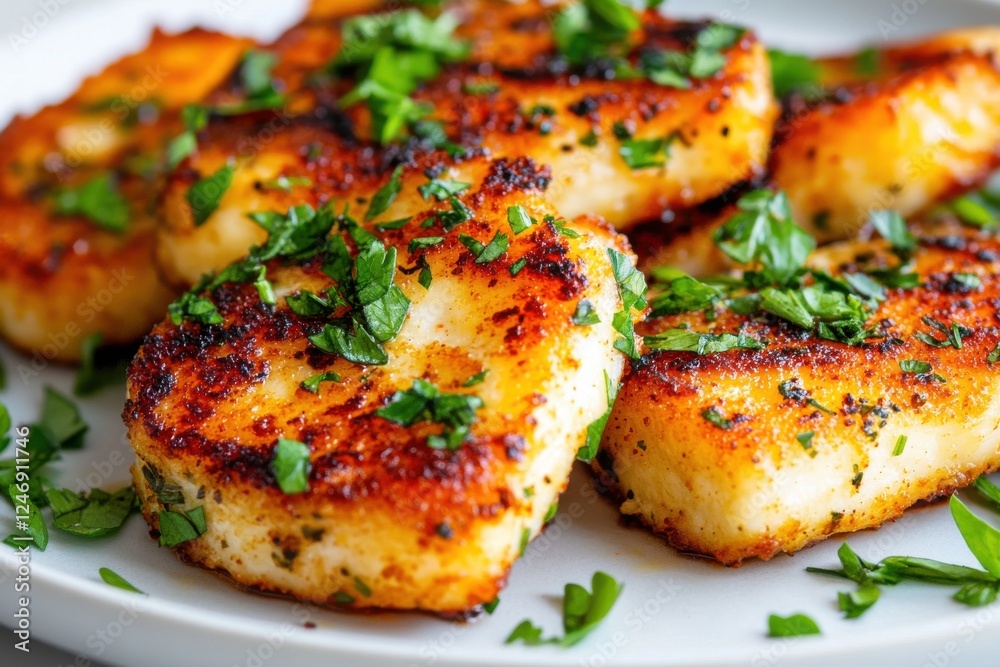 Juicy grilled turkey cutlets with fresh herbs for delicious meal inspiration. Juicy grilled turkey cutlets with fresh herbs for delicious meal inspiration.