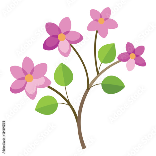 Purple and pink lilac blossoms create a beautiful floral pattern, perfect for a spring or summer garden design