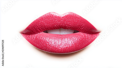 pink lips with a smooth and simple design