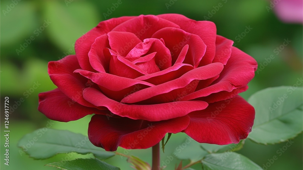 A Single Red Rose: Elegance and Beauty in Nature A Single Red Rose: Elegance and Beauty in Nature