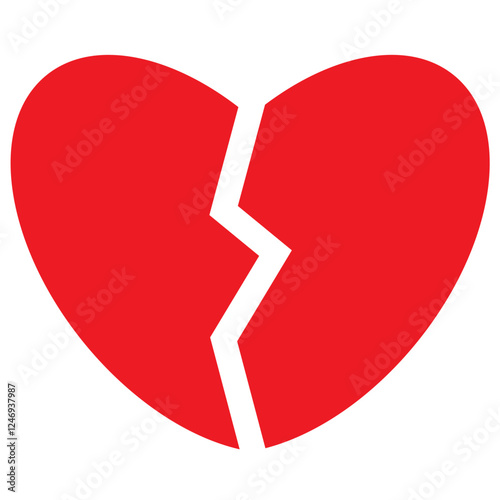 Broken Heart Vector