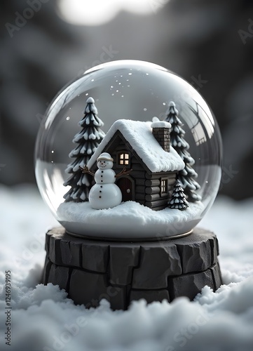 A snow globe is a little, enriching glass or plastic circle, loaded up with water and small, lightweight particles that look like snow.