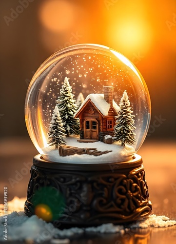 A snow globe is a little, enriching glass or plastic circle, loaded up with water and small, lightweight particles that look like snow.
