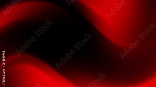 Abstract red and black wavy gradient background with smooth transitions.
