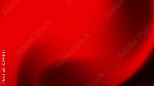 A smooth, flowing abstract design in shades of red, creating a sense of depth and movement.