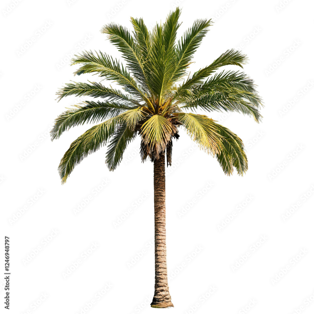 Obraz premium palm tree isolated on transparent background