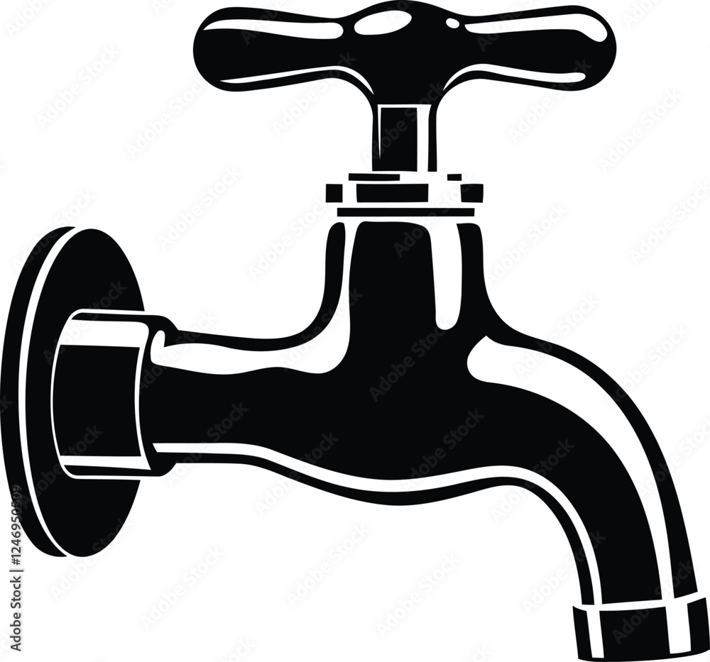 Stylish premium quality Tap vector illustration, Tap silhouette vector art, Tap line art vector icon design Stylish premium quality Tap vector illustration, Tap silhouette vector art, Tap line art vector icon design