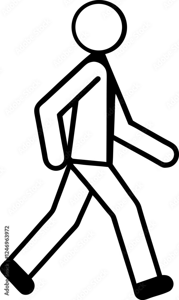 Man walk icon . Walking man vector icon. People walk sign illustration. pedestrian vector sign symbol on white background
Man walk icon . Walking man vector icon. People walk sign illustration. pedestrian vector sign symbol on white background