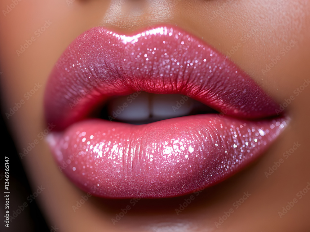 Glossy Pink Lips Glossy Pink Lips
