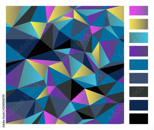 Iridescent geometric pattern 