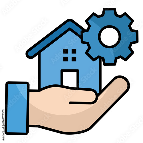 Property Management  Icon Element For Design