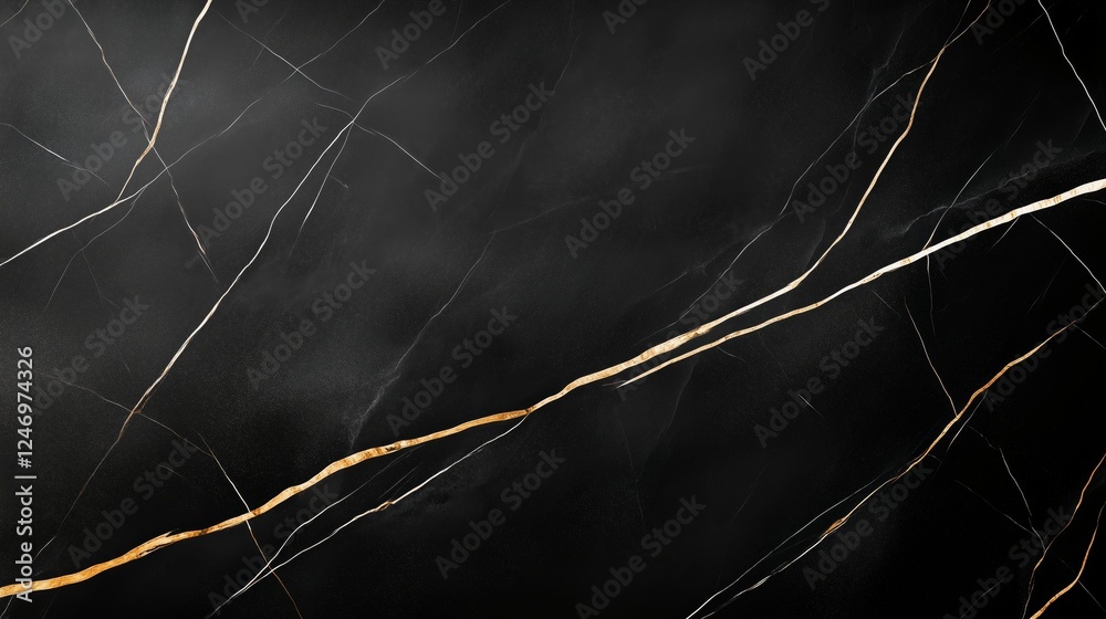Bold white veins create striking contrast on deep black marble surface showcasing natural elegance and sophistication Bold white veins create striking contrast on deep black marble surface showcasing natural elegance and sophistication