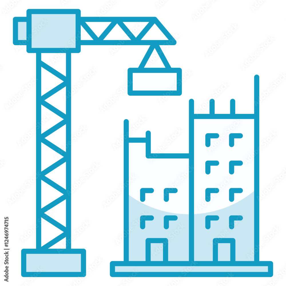 Obraz premium New Construction Icon Element For Design