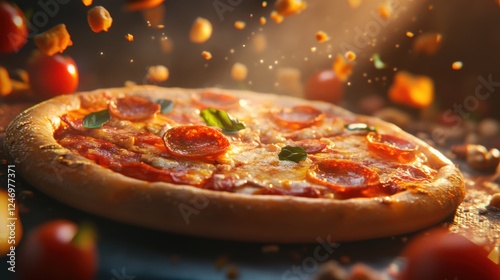 Gourmet Pizza with Fresh Toppings