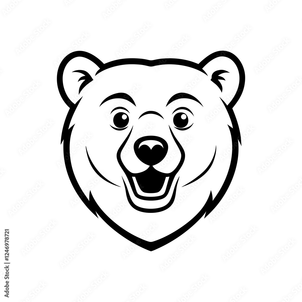 Bear head vector Bear head vector