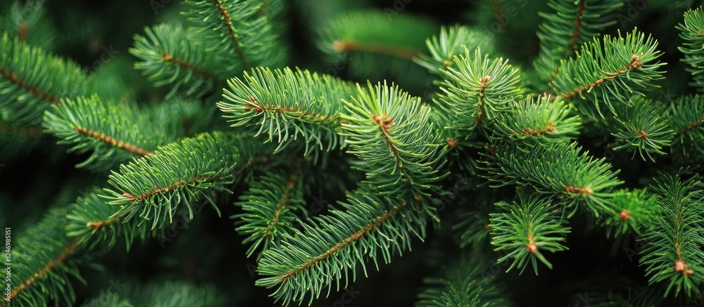 Close-up view of a Christmas tree background Close-up view of a Christmas tree background