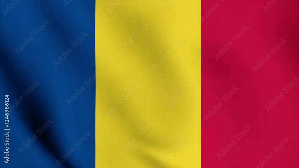 Animated Video Featuring the Wavy Flag of ROMANIA Animated Video Featuring the Wavy Flag of ROMANIA