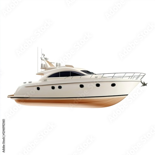 Elegant Yacht Design for Transport and Leisure Activities
