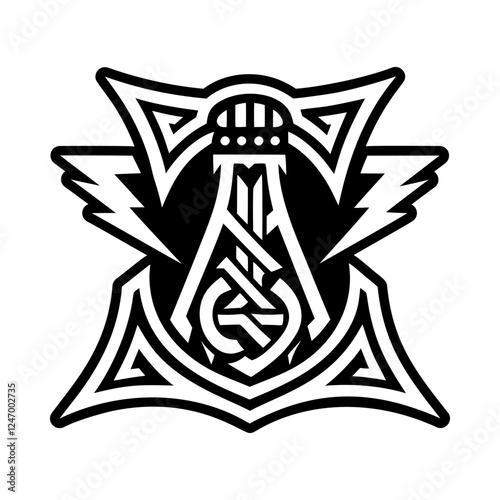 Thor symbol icon in solid style