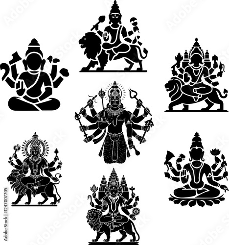 Sacred Symbol of Lord Shiva's Eleven Forms and Divine Power