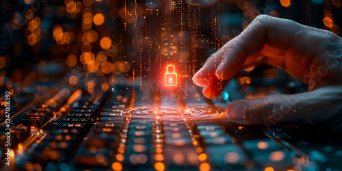 Imagen horizontal relacionada con la ciberseguridad