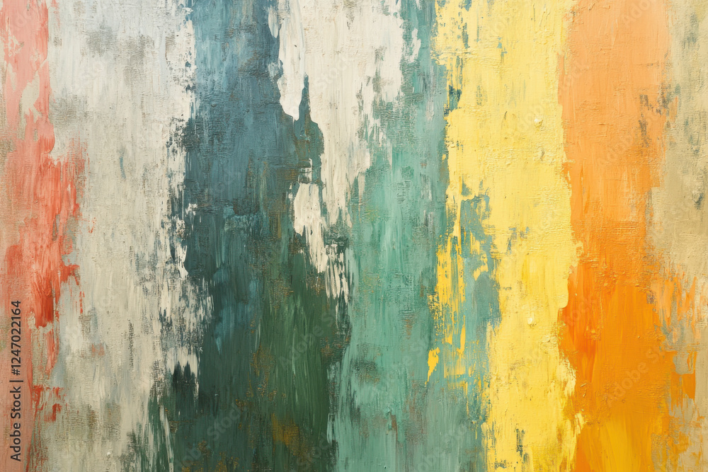 Obraz premium Oil paint surfaces as colorful abstract backdrop, wallpaper design, artistic print, and more. Superior quality details. Textured abstract backdrop with high definition clarity
