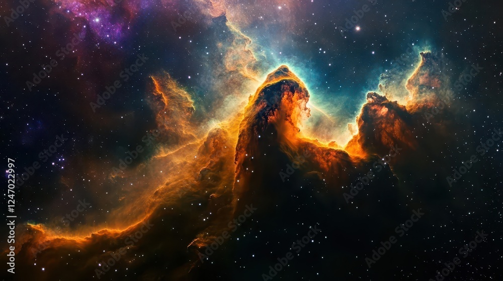 Stunning Milky Way Galaxy View with Stars and Cosmic Dust in Deep Space Night Sky Stunning Milky Way Galaxy View with Stars and Cosmic Dust in Deep Space Night Sky