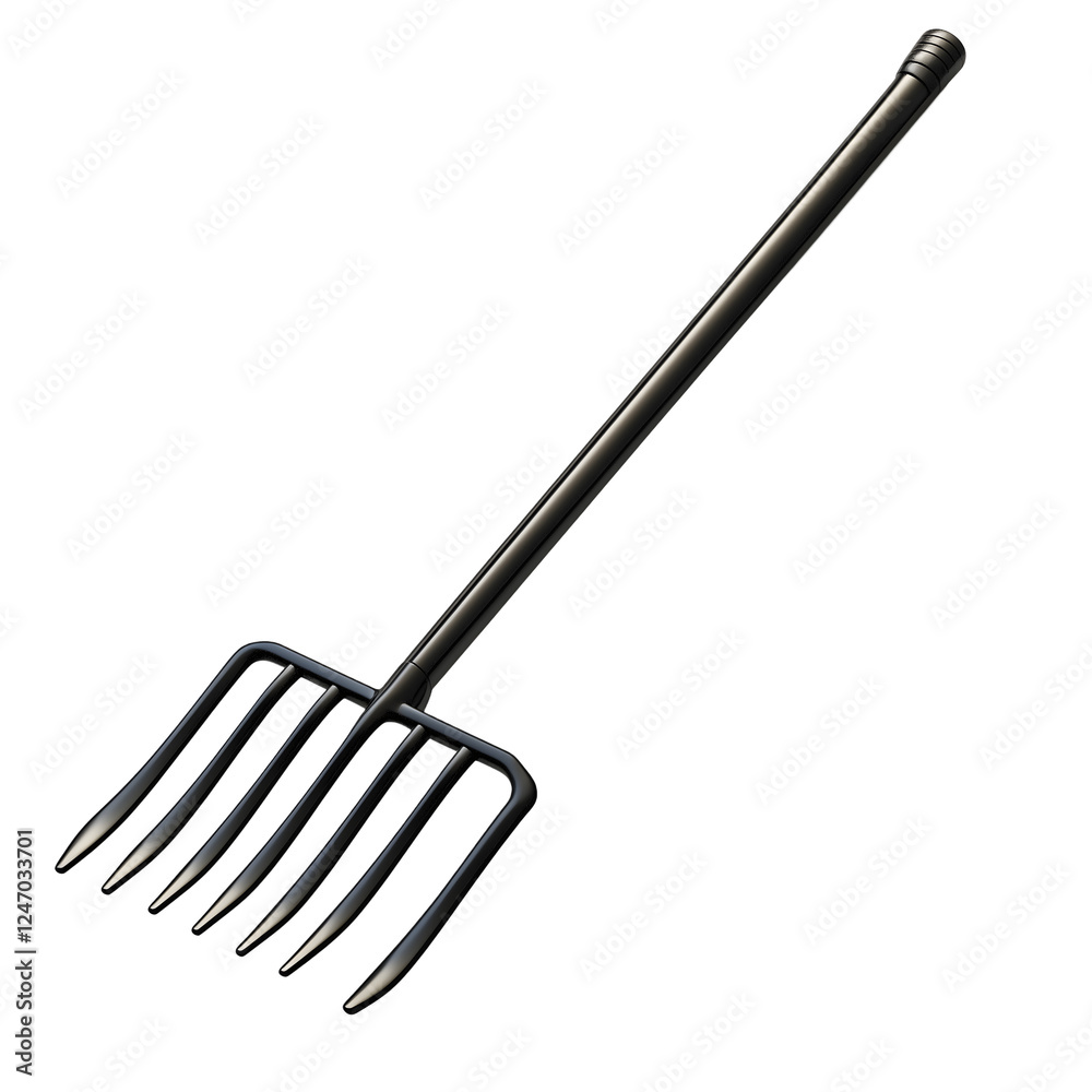 Naklejka premium Minimalist Garden Rake