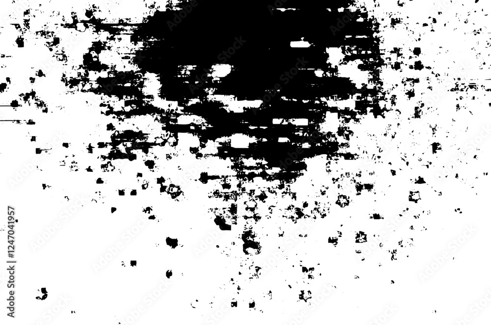 Obraz premium Rustic grunge vector texture with grain and stains. Abstract noise background. Weathered surface.