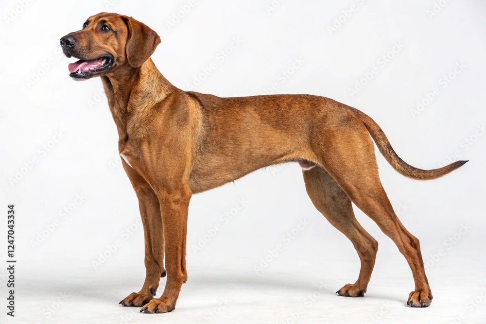 mountain cur dog isolated on white background mountain cur dog isolated on white background
