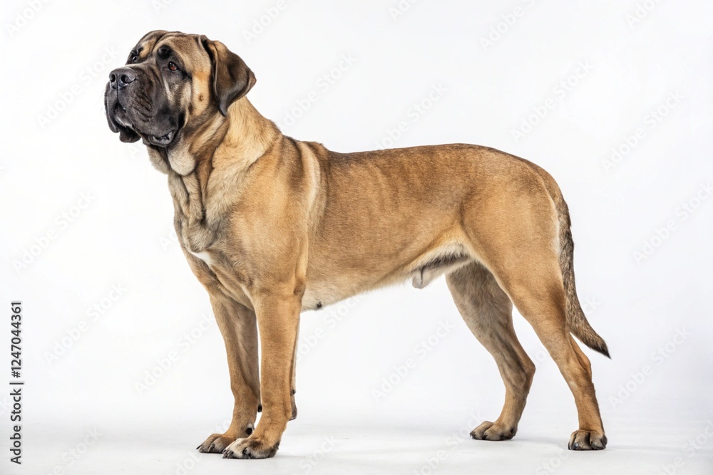 Fototapeta premium Mastiff dog isolated on white background