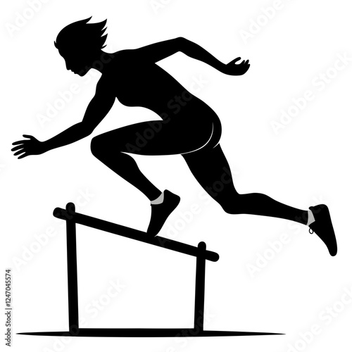 silhouette of a woman jumping