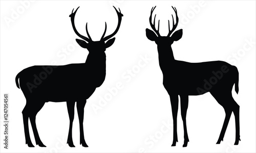 deer silhouette vector
