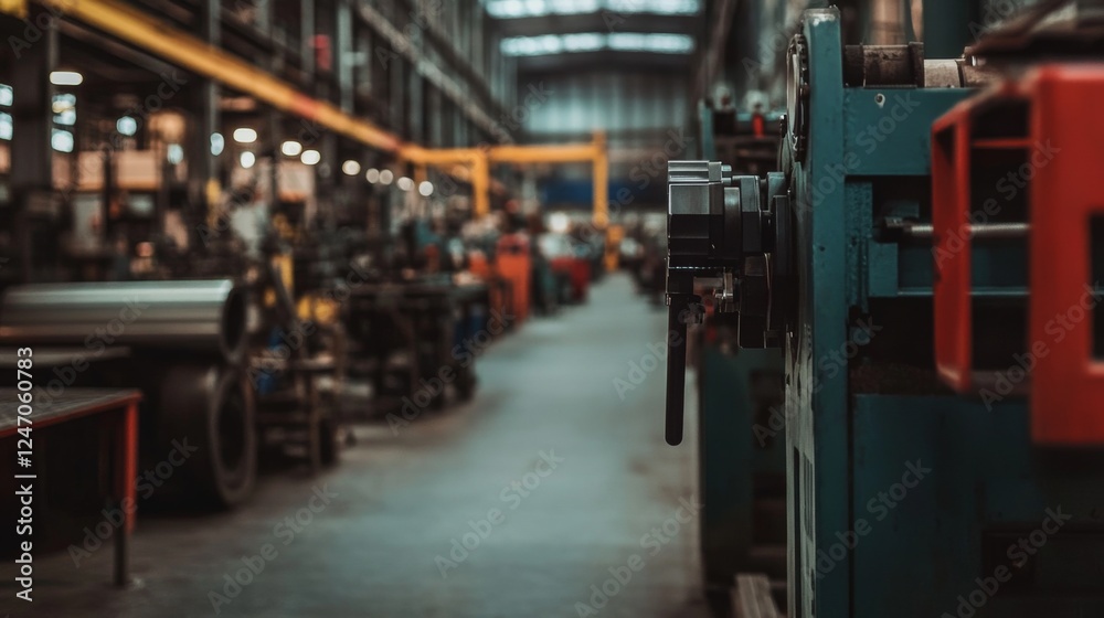 Industrial metal fabrication factory interior Industrial metal fabrication factory interior