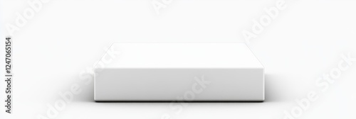 Wallpaper Mural Minimalist White Product Display - A clean and minimalist white product display against a neutral background, ideal for showcasing items in a professional setting. Torontodigital.ca