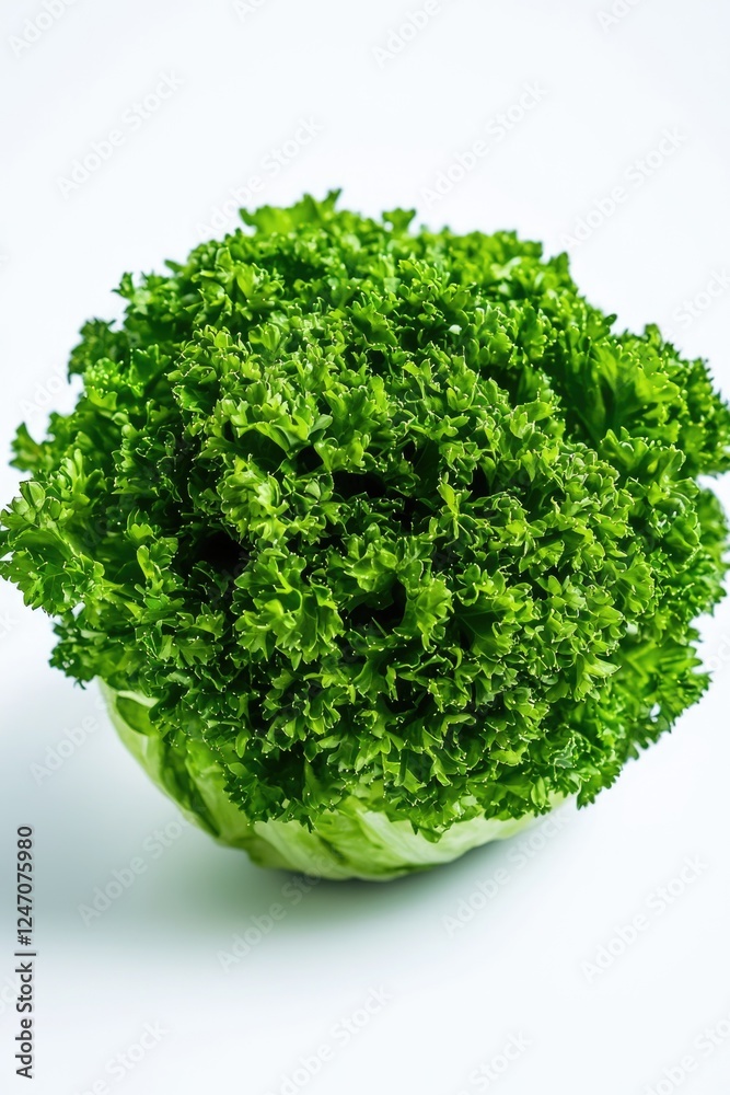 Obraz premium A fresh bunch of arugula, a type of green vegetable used in salads and as a culinary herb. Known for its peppery flavor and health benefits.