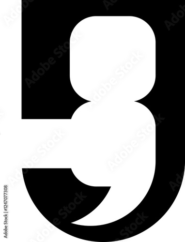 Bold Black and White Geometric Design