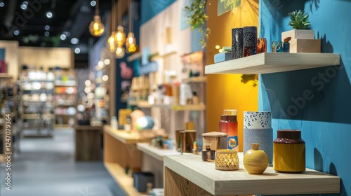 Modern home decor store with stylish interior design