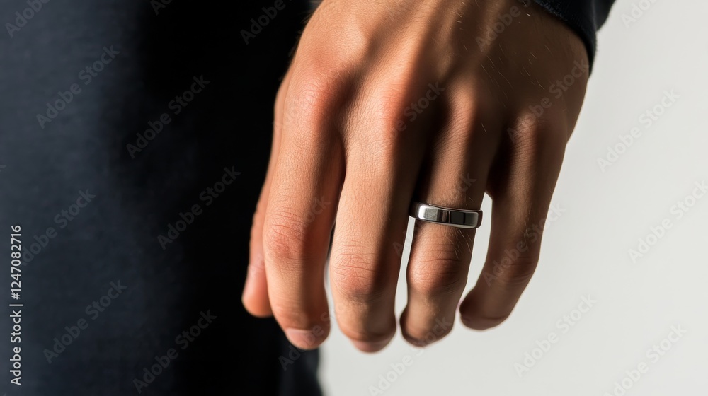 Sleek Silver Ring - Minimalist Style Sleek Silver Ring - Minimalist Style