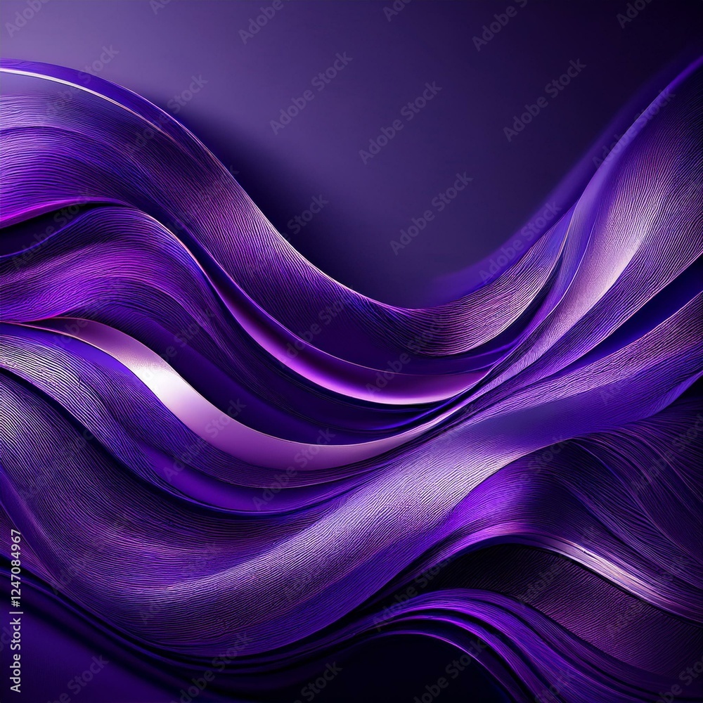 Obraz premium wavy lines on dark backdrop with thin abstract stripes graphic resource background banner