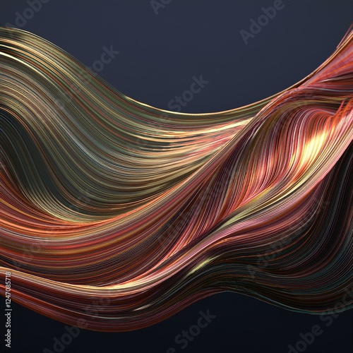 wavy lines on dark backdrop with thin abstract stripes graphic resource background banner

