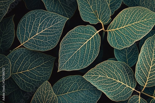 Lush green leaves creating dense foliage in a vibrant natural setting under s...