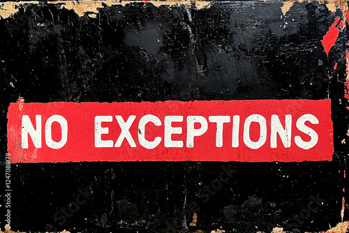 red on black stamp with line across text saying 