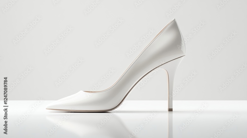 Isolated image of a pair of high heels on a clean white surface. Great for promoting footwear or fashion brands. Isolated image of a pair of high heels on a clean white surface. Great for promoting footwear or fashion brands.