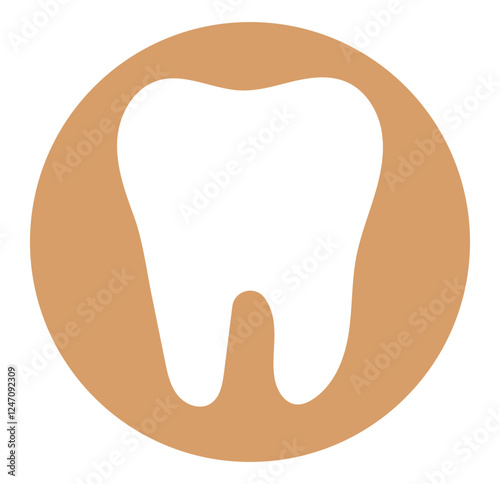 Tooth icon. Dental clinic logo. Human teeth vector illustration. Blue dentistry logotype. Oral hygiene concept. Dentist sign. 