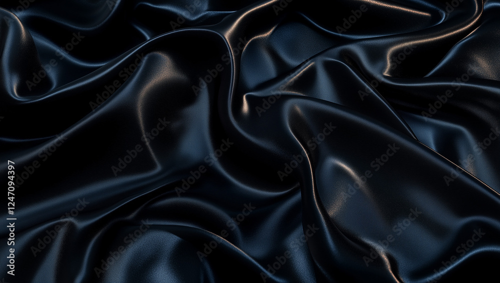 Fototapeta premium Silk satin fabric. Shiny shimmer.