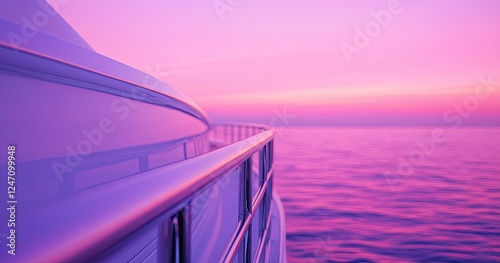 A dramatic photo taken from a yacht, featuring a purple background. Images like this are used as backdrops for design
