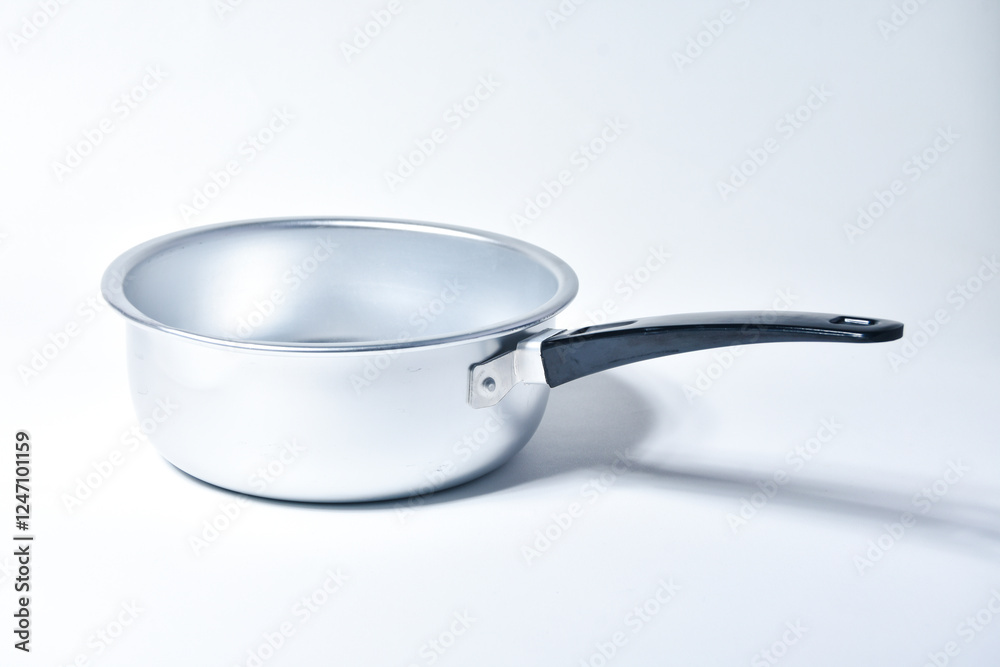 Single handle pan isolated on white background Single handle pan isolated on white background