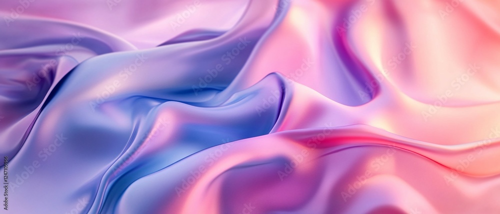 Obraz premium Abstract Pastel Draped Fabric Soft Hues